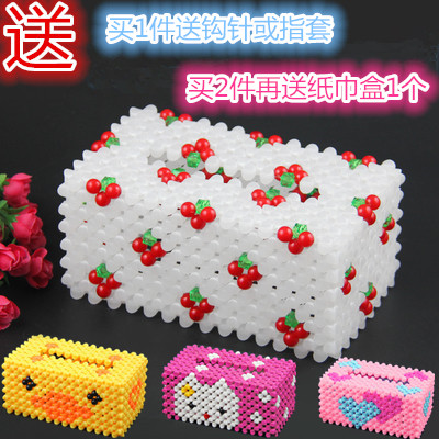 Handmade beaded Tissue box Material package diy originality Cherry Car Tissue box Home Furnishing storage box Loose bead drawingin the Home accessories , Decorative items , Decorative Tissue Box category - from Buy2taobao.com to provide professional Taobao agent buy service