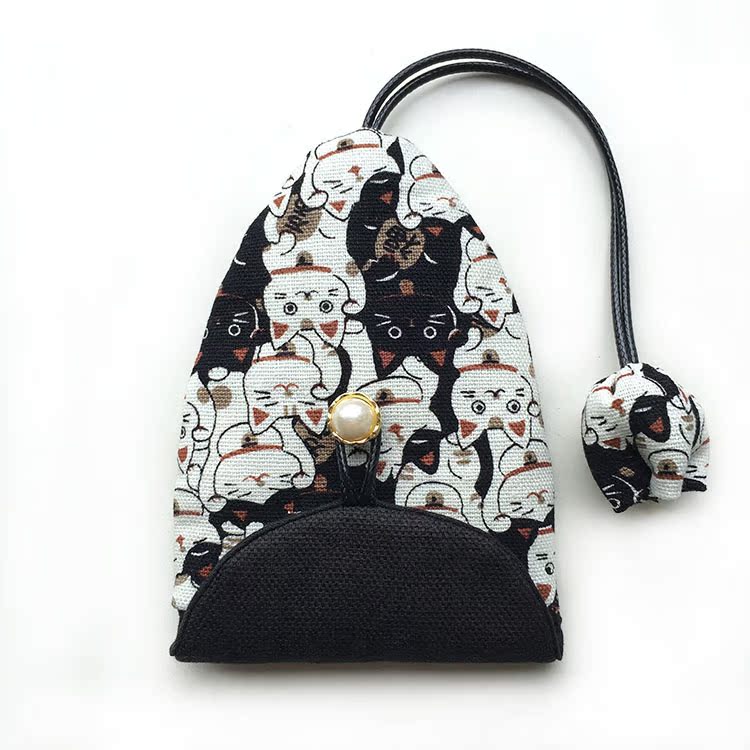 Original manual Fabric art Small change Coin purse key case Mini Mori girl Small bag personality With cover giftin the Leather/Lady bags/Men's bag, Wallets category - from Buy2taobao.com to provide professional Taobao agent buy service
