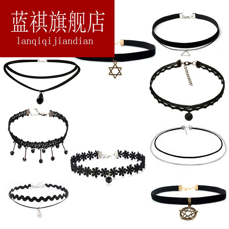 韩版装饰百搭短款学生短锁骨链女脖子饰品颈带简约项链手工项圈在类目 饰品/流行首饰/时尚饰品新, 项链中 - 来自Buy2taobao.com提供专业的淘宝代购服务