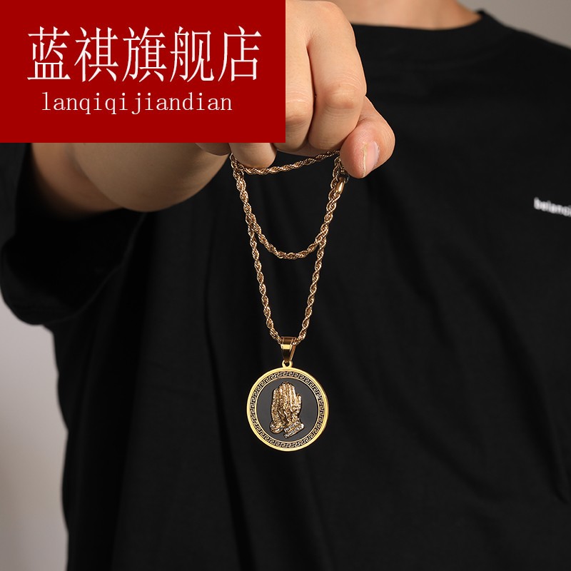 Hip hop Chaopai Disco dancing Necklace European and American personality street man Trendsetter hiphop Domineering Pendant Accessoriesin the Accessories/Fashion Jewelry, Necklace category - from Buy2taobao.com to provide professional Taobao agent buy service
