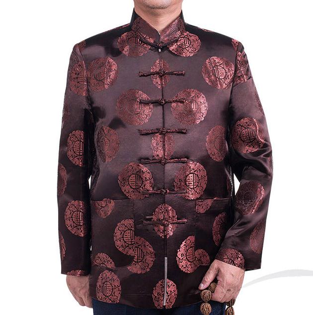 Birthday birthday Middle and old age Tang costume man Longevity Wedding celebration 80 the elderly Jubilation dad cotton-padded clothes coatin the Men's clothing, National costume category - from Buy2taobao.com to provide professional Taobao agent buy service