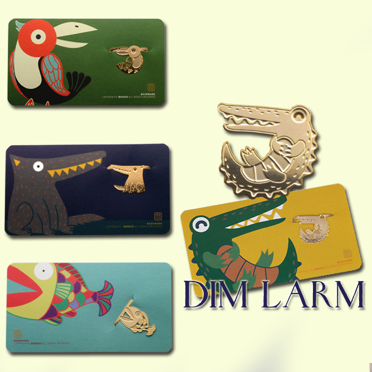 the republic of korea Imported quality goods Bookzzi card 18K Metal bookmarks Jungle Adventure|Fish|parrotin the Electronic Dictionary/Electronic paper book/Stationery , The paper book , Bookmarks category - from Buy2taobao.com to provide professional Taobao agent buy service