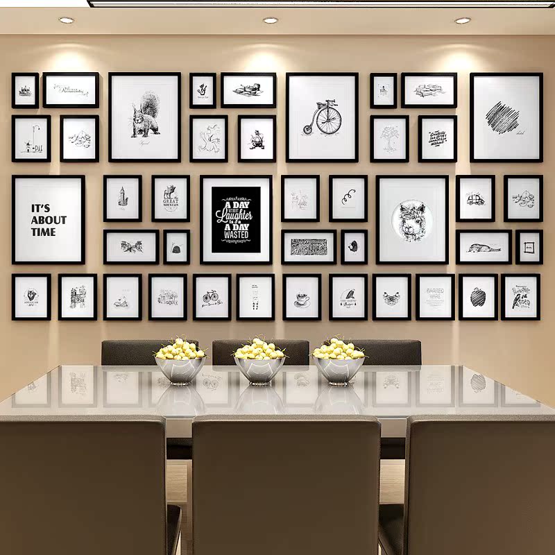 创意实木照片墙 家居室内挂墙相框相片框企业展厅墙上装饰品|msdalam kategori Aksesori rumah, photo/photo Wall, photo Wall - dari Buy2taobao.com untuk memberikan perkhidmatan ejen Taobao profesional membeli