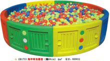 正品儿童游戏球池 海洋球池 圆形全塑料球池6平方，室内海洋球池