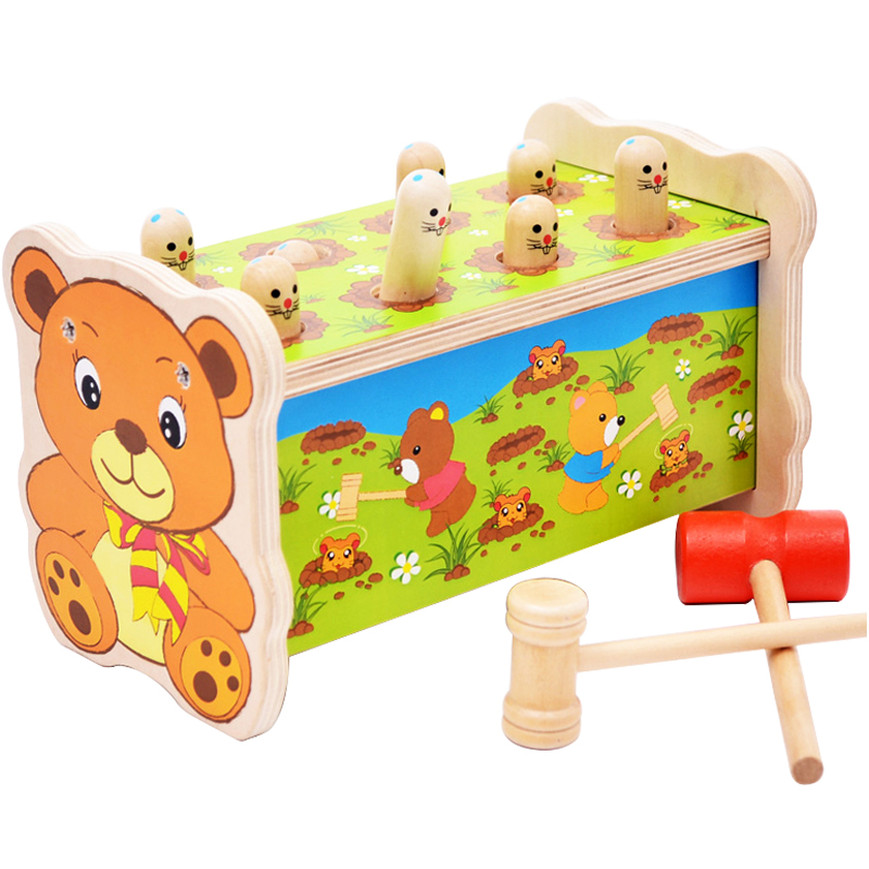 Young Sidel Whac-A-Mole Beat desktop game wooden Tap baby Children's educational toys 1-3 yearin the Toy/Childs/Puzzle/Building block/Model , Beads/Jigsaw/Pair/Disassembly/Beat Toy , Fight rats/Percussion fruit worm category - from Buy2taobao.com to provide professional Taobao agent buy service