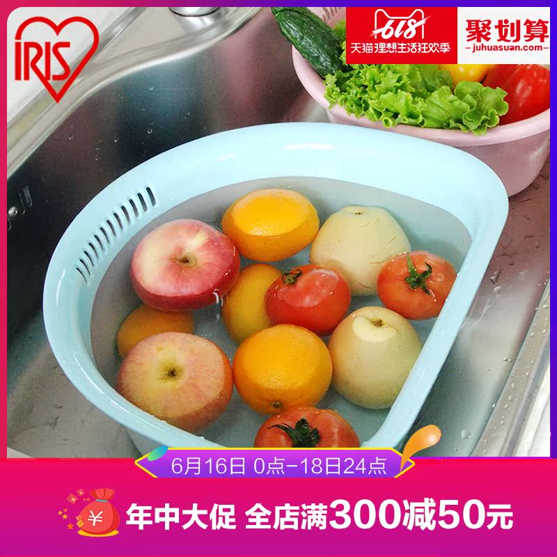 爱丽思IRIS 洗水果蔬菜塑料厨房菜筐盆 洗菜水果沥水篮盆 KA-36AG|msdalam kategori pinggan mangkuk, pinggan mangkuk, mangkuk buah-buahan/plat buah-buahan/bakul buah-buahan - dari Buy2taobao.com untuk memberikan perkhidmatan ejen Taobao profesional membeli