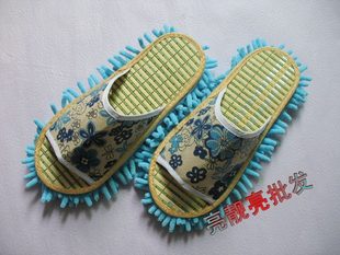 壹雙包郵 夏款 竹底 雪尼爾可拆洗擦地拖鞋 地板拖鞋 懶人拖鞋在類目 家庭/個人清潔工具, 家務/地板清潔用具, 擦地拖鞋中 - 來自Buy2taobao.com提供專業的淘寶代購服務