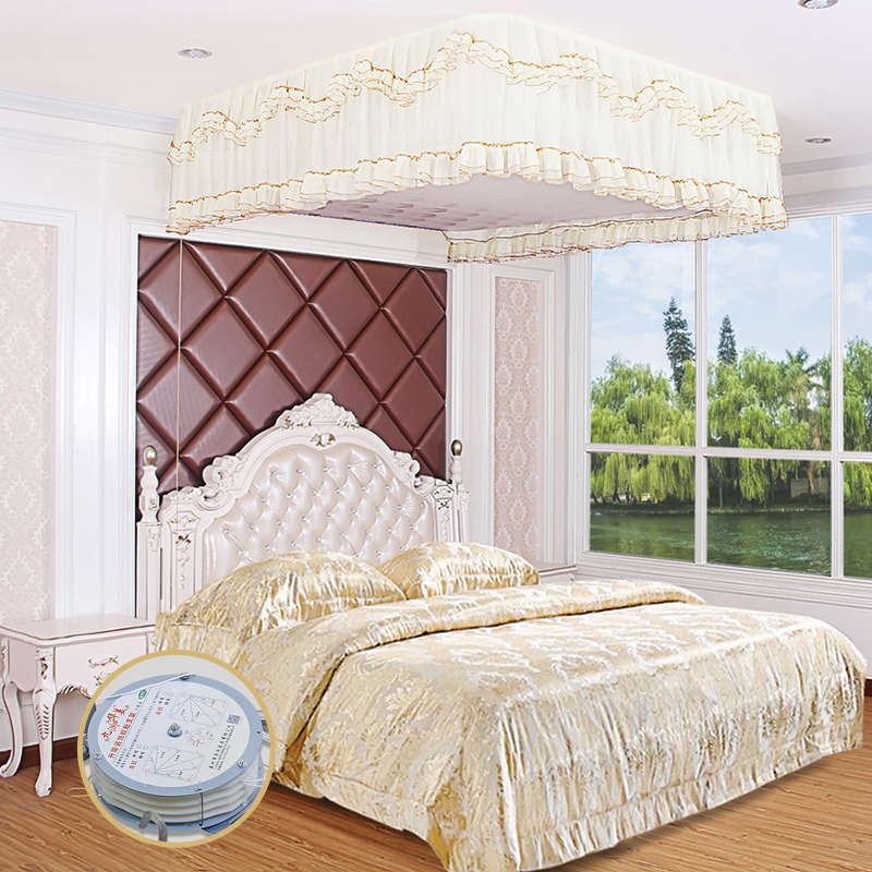 Drawstring Lifting Mosquito net Decorative curtain Ceiling suspended ceiling Wedding celebration court Mosquito net hide Stainless steel framein the Bedclothes , Mosquito net category - from Buy2taobao.com to provide professional Taobao agent buy service