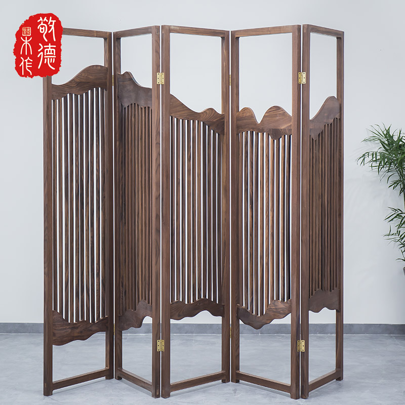New Chinese style solid wood screen partition Folding screen a living room Foldable move Entrance hotel Restaurant club customized furniturein the Residential furniture , Screen/Flower Window , Folding screen category - from Buy2taobao.com to provide professional Taobao agent buy service