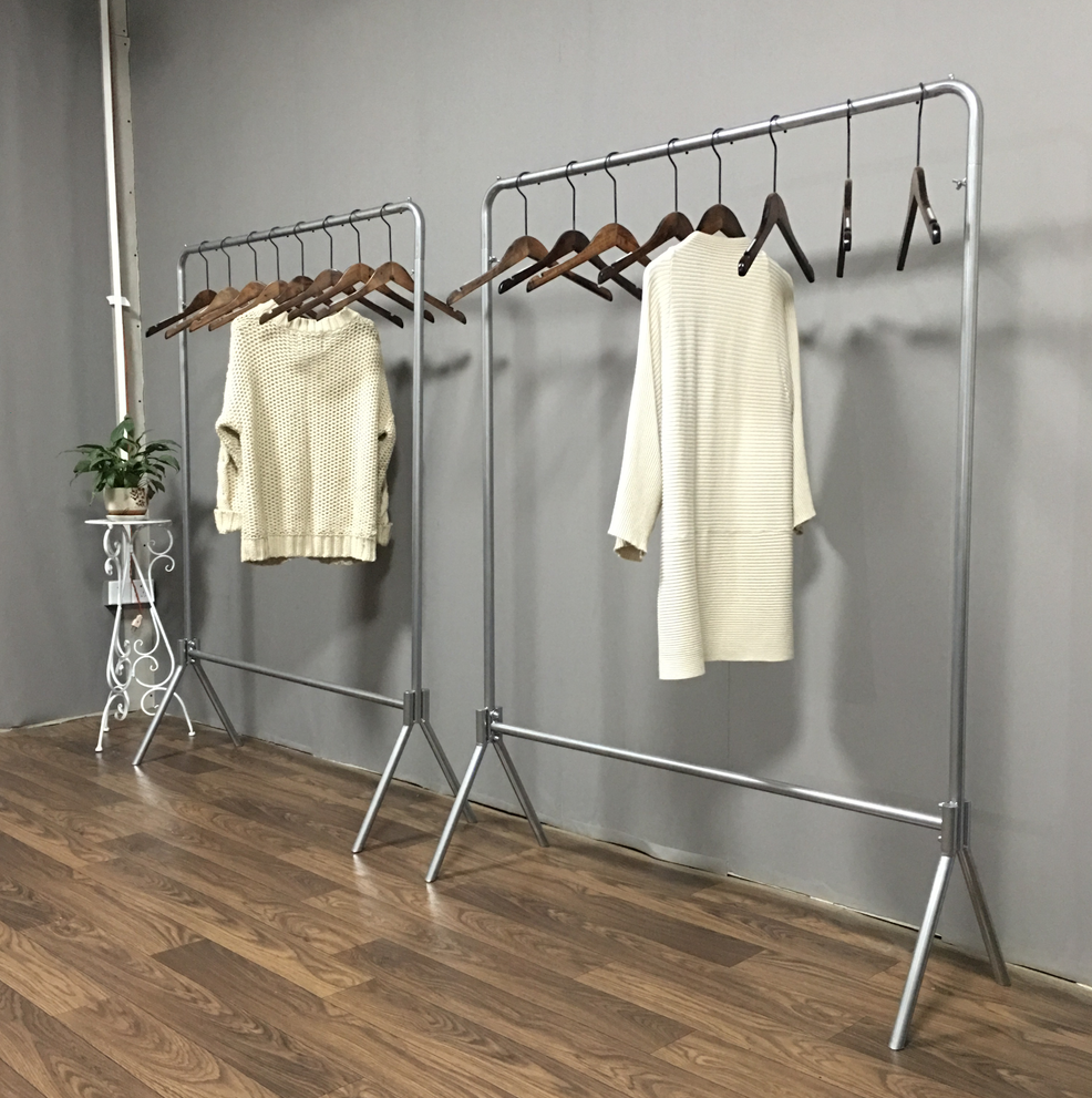 silvery Clothing rack Women's wear goods shelves adult Clothing rack Floor type Display rack Children's clothing Display rack clothes Shelfin the Business/Office Furniture , Clothing store furniture , Clothing display category - from Buy2taobao.com to provide professional Taobao agent buy service