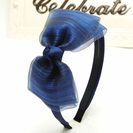 百搭布艺大蝴蝶结带齿发箍日韩甜美宽边压发防