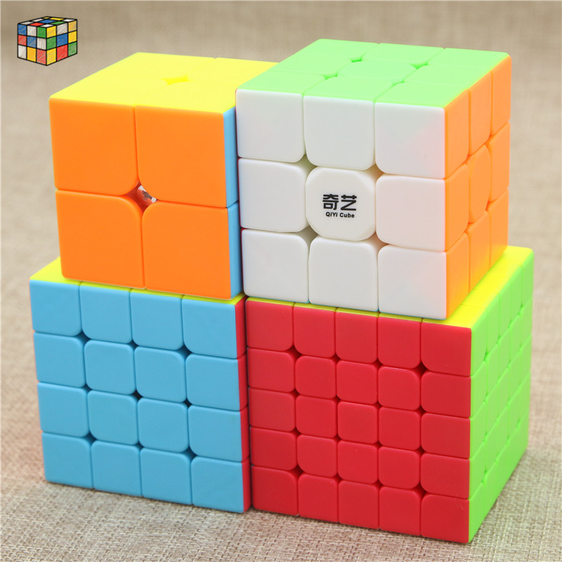 〖2345阶。奇艺〗二阶三阶四阶五阶免贴纸初学入门顺滑益智魔方