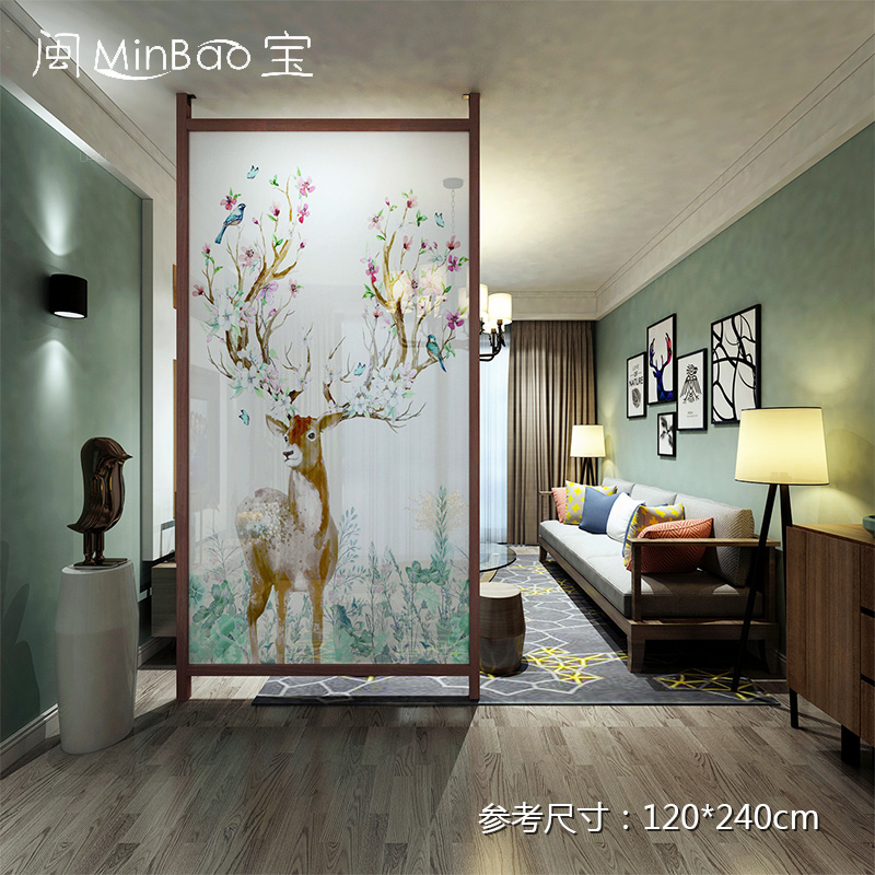 简约现代实木屏风隔断入户玄关门厅镂空欧式隔断座屏【福禄长久】|msdalam kategori perabot kediaman, skrin/tetingkap bunga, blok skrin - dari Buy2taobao.com untuk memberikan perkhidmatan ejen Taobao profesional membeli