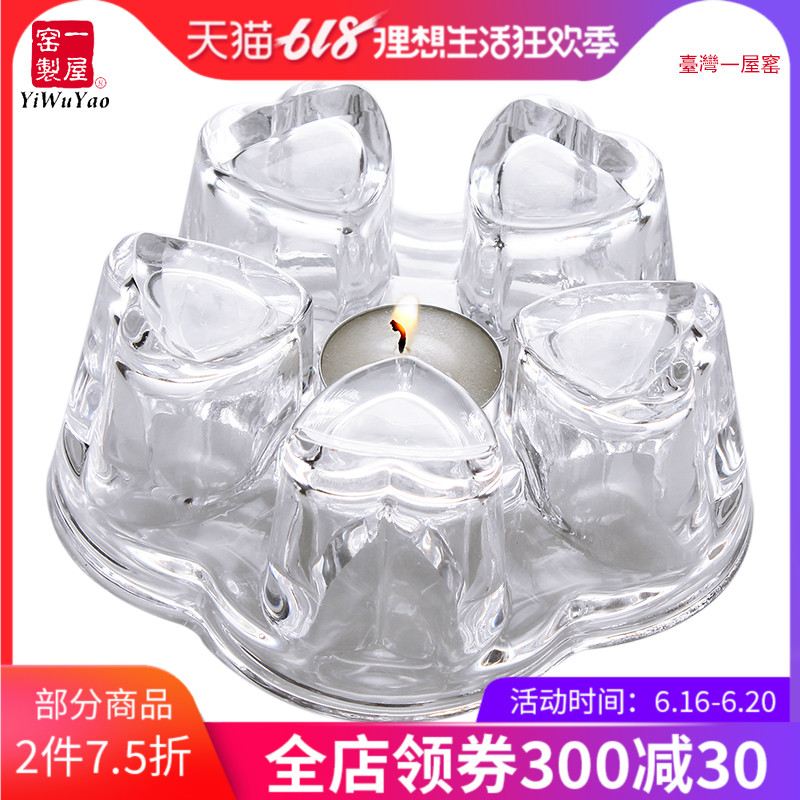 一屋窑 玻璃保温盘 蜡烛加热底盘 空心心型底座 花茶壶加热保温盘|msdalam kategori pinggan mangkuk, set teh, teh herba - dari Buy2taobao.com untuk memberikan perkhidmatan ejen Taobao profesional membeli