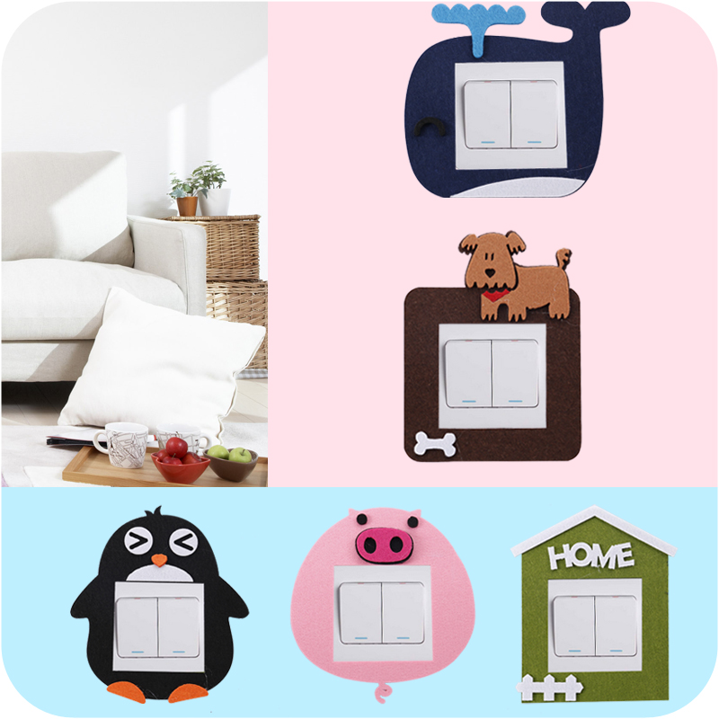 originality Cartoon felt Switch Sticker Simplicity household bedroom switch smart cover socket Decoration sets Wall stickers Switch Coverin the Storage consolidation , Household appliances dust , Switch Dust stickers category - from Buy2taobao.com to provide professional Taobao agent buy service