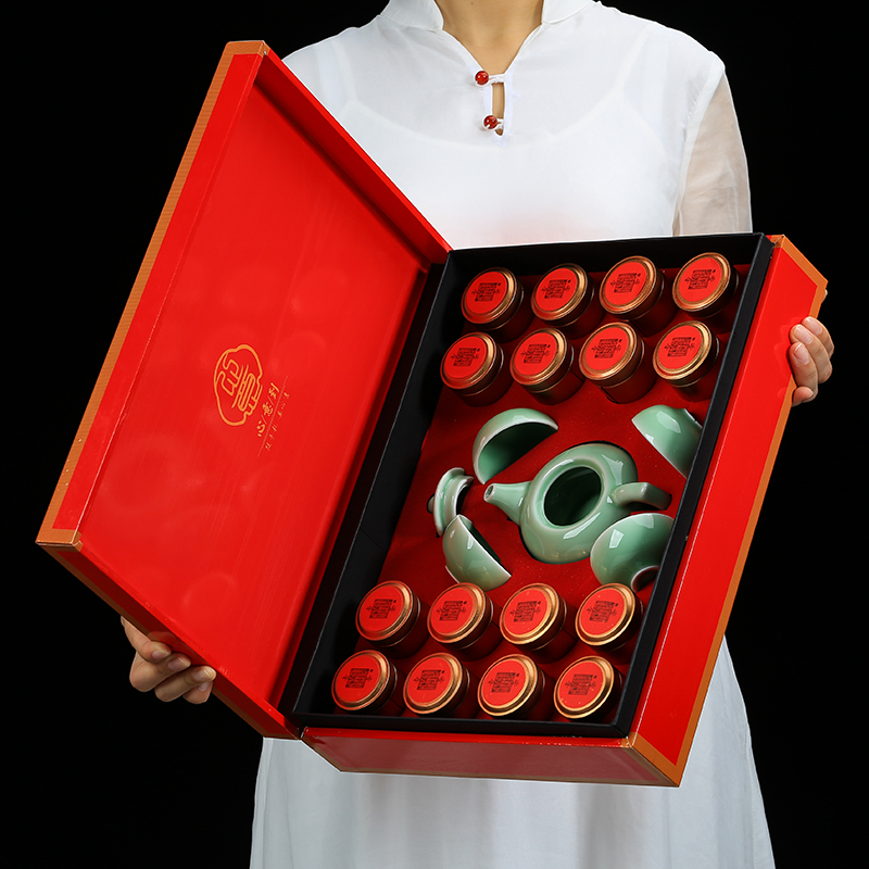 红茶正山小种茶叶罐礼盒带送精美茶具元旦新年礼物礼盒装送礼佳品|msdalam kategori teh, teh hitam (baru), Lapsang souchong - dari Buy2taobao.com untuk memberikan perkhidmatan ejen Taobao profesional membeli