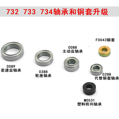 滚动轴承M0388环奇734模型M0088主动齿轮轮座传动轴铜套轴承M0089在类目 玩具/童车/益智/积木/模型, 电动遥控玩具零件/工具, 遥控车升级件/零配件中 - 来自Buy2taobao.com提供专业的淘宝代购服务