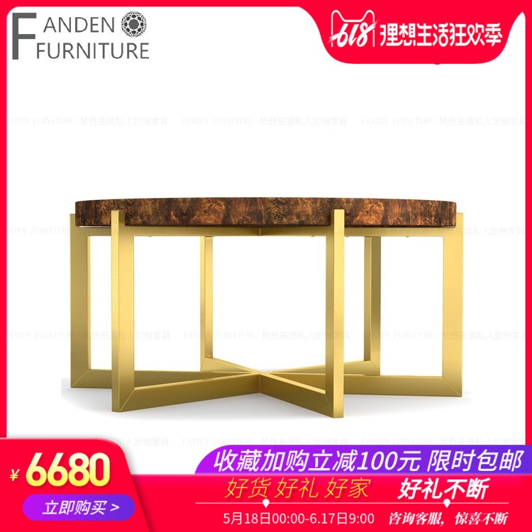 Van Gordon High-end Private customized American style Neoclassical a living room solid wood Parquet technology Light extravagance tea table Coffee Tables RL13in the Residential furniture , Categories , Tea table category - from Buy2taobao.com to provide professional Taobao agent buy service