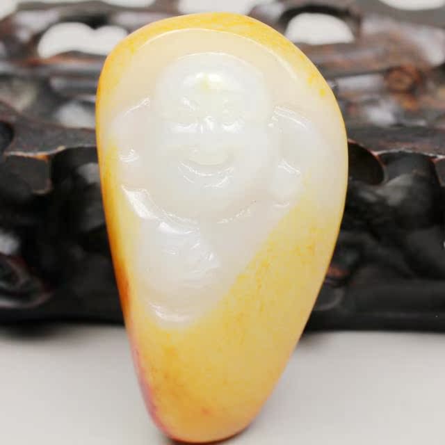 市值萬元 1元拍和田玉 高密度白玉籽料彌勒笑佛挂件 毛孔清晰可見在類目 珠寶/鑽石/翡翠/黃金, 和田玉, 頸飾中 - 來自Buy2taobao.com提供專業的淘寶代購服務
