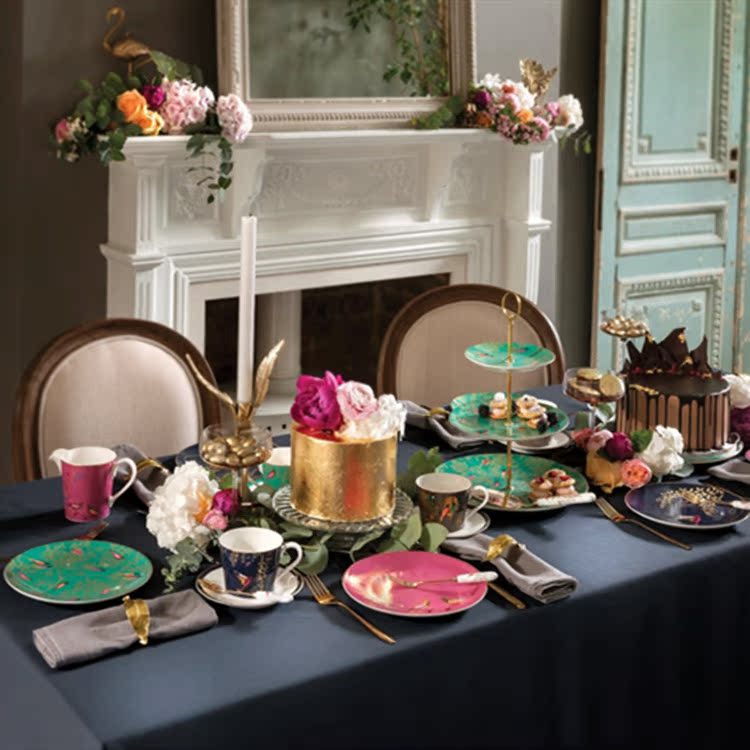 SaraMiller Britain Birds golden Phnom Penh Lovebirds teacup Saucer quality goods Imported Original packing giftin the Tableware , Coffee , Mug category - from Buy2taobao.com to provide professional Taobao agent buy service