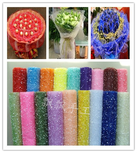 雪點紗DIY包裝網紗雪沙網 鮮花花束包裝材料花店用品花束包裝網紗在類目 鮮花速遞/花卉仿真/綠植園藝, 卡通花/巧克力花(新), 卡通花中 - 來自Buy2taobao.com提供專業的淘寶代購服務