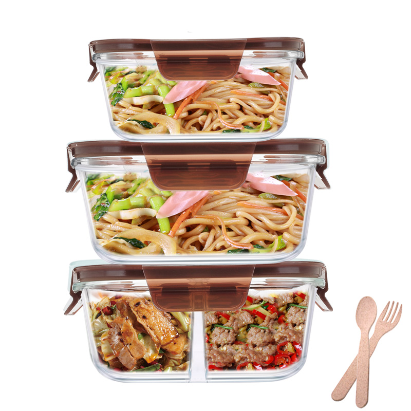 【送餐具】玻璃飯盒微波爐專用上班族便當盒女帶蓋密封碗兩件套裝在類目 餐飲具, 保鮮容器/保鮮器皿, 保鮮盒中 - 來自Buy2taobao.com提供專業的淘寶代購服務