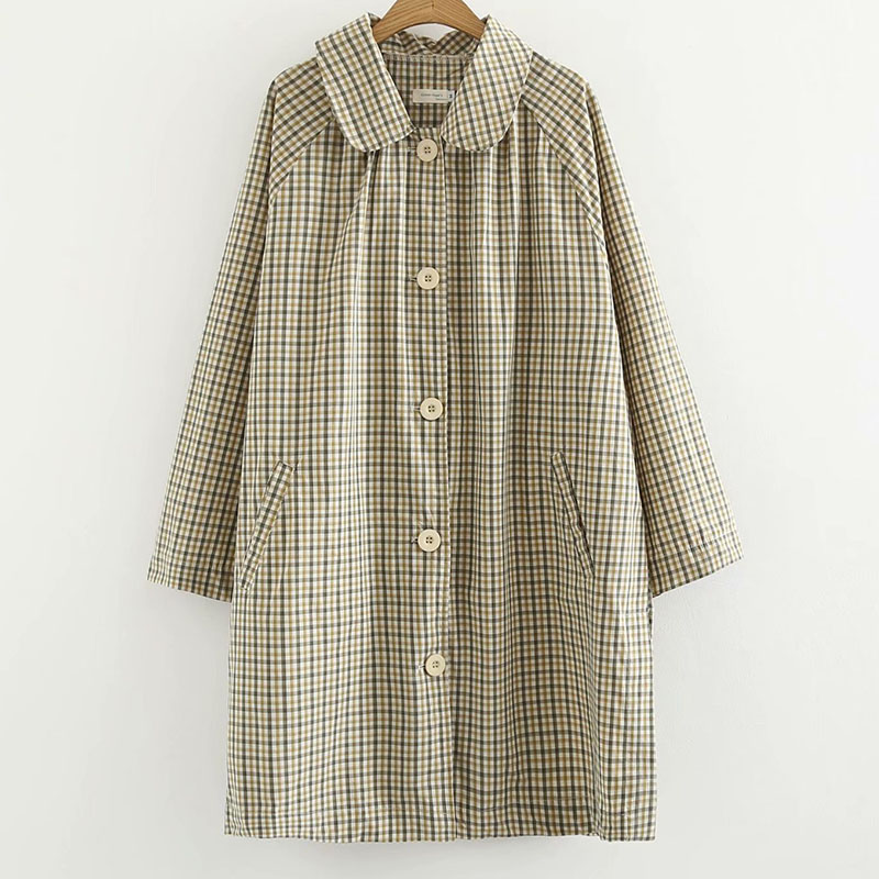 Outing series Doll collar Female models Removable lace customized Plaid ultrathin Windbreaker coat Easy Classic plaidin the Women's clothing/Boutique , Windbreaker category - from Buy2taobao.com to provide professional Taobao agent buy service