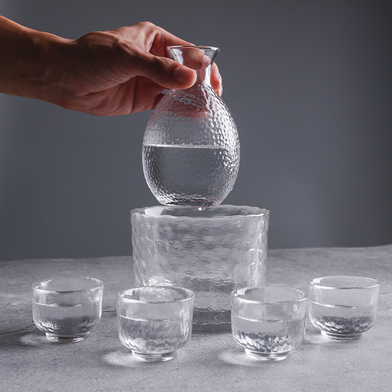 日式锤目纹玻璃温酒器 清酒壶酒具套装分酒器玻璃罐分酒器酒壶|msdalam kategori pinggan mangkuk, Flagon/Wineglass/Wine, Ice Bucket - dari Buy2taobao.com untuk memberikan perkhidmatan ejen Taobao profesional membeli