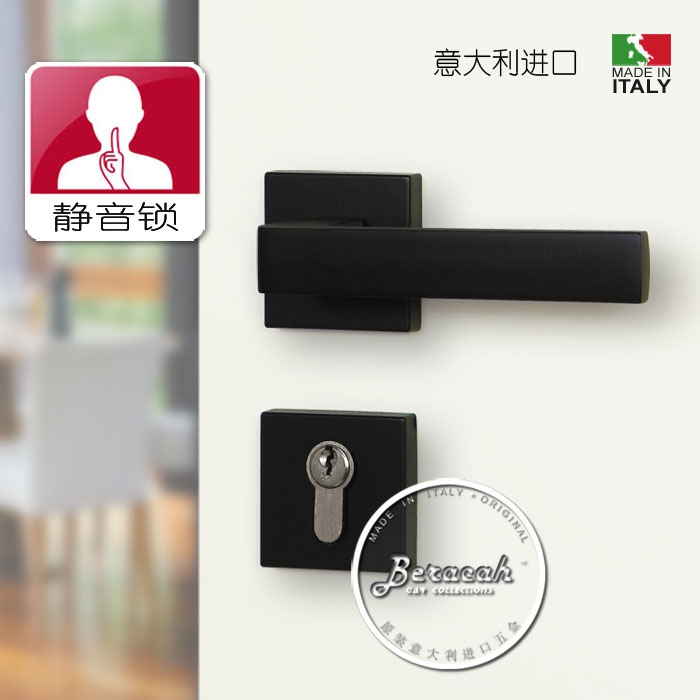 Bira black Door lock American style indoor Imported modern Simplicity Fission Canaan those under one's command brand solid Door lockin the Basic building materials , Home Hardware , Locks , Mechanical locks category - from Buy2taobao.com to provide professional Taobao agent buy service