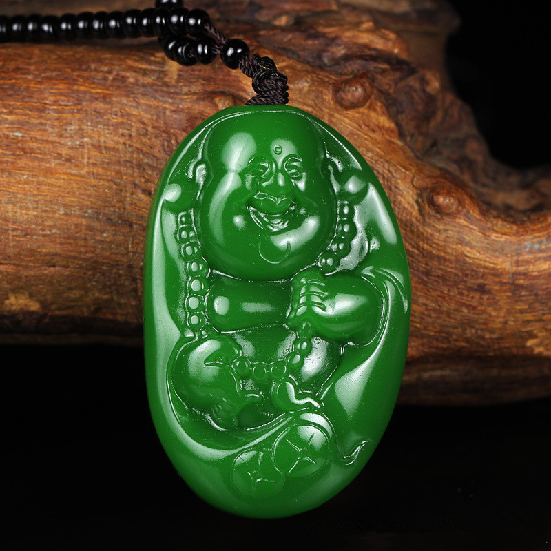 Manufactor Direct selling Xinjiang Jasper Spinach Buddha statue Pendant Jasper 'm Buddha jade a Buddism godness Buddha Gong Pendant White jadein the Jewelry/Diamond/Jade/Gold , And nephrite , Choker category - from Buy2taobao.com to provide professional Taobao agent buy service