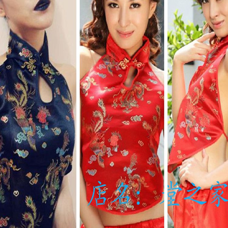 Chinese style classical adult Bellyband Nightclub sexy interest Dragon Phoenix Plum blossom Chinese style frog Cheongsam collar Underwear bright redin the Lingerie/Men's underwear/Tracksuit , Stomachers category - from Buy2taobao.com to provide professional Taobao agent buy service