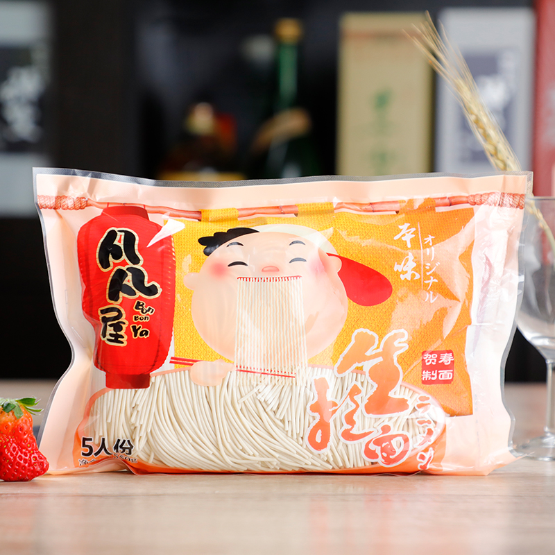 【凡凡屋】日本料理食材调味品美味拉面凡凡屋生拉面5人份550g|ruв категории зерно риса/север и Юг сухих грузов/приправы, удобный момент, лапша/вермишель (будет готовить лапшу) - от Buy2taobao.com для оказания профессиональной услуги покупки агента Taobao