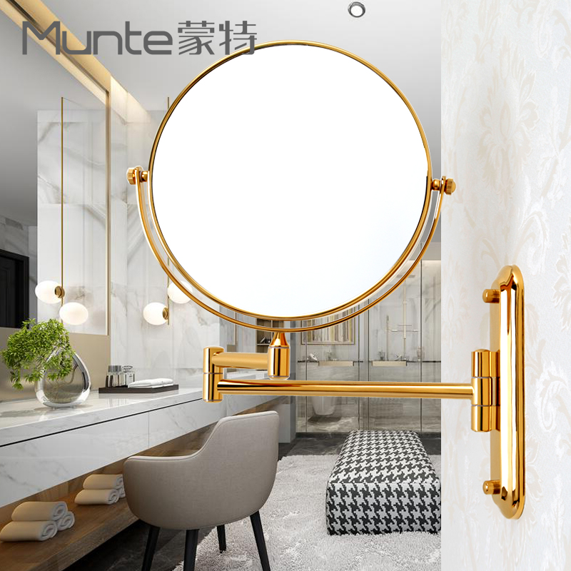 Monte bathroom 8 inch Bath Mirror Beauty Mirror Cosmetic mirror Two-sided fold Telescoping Wall hanging Bathroom mirrorin the Decoration main material , Toiletries , Bathroom Hardware/Pendant , Beauty Mirror category - from Buy2taobao.com to provide professional Taobao agent buy service