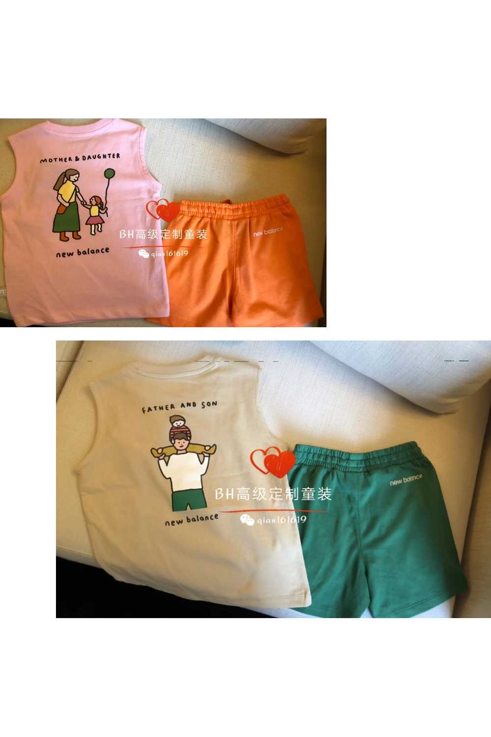 19年夏季新款儿童运动套装男女童背心短裤休闲兄妹姐弟装有爱|msdalam kategori Kanak-kanak/Bayi/Keluarga dipasang, pakaian luar kanak-kanak, saman sukan kanak-kanak - dari Buy2taobao.com untuk memberikan perkhidmatan ejen Taobao profesional membeli