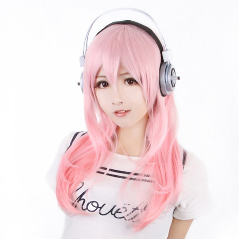 Diffuse US wig Super Sonico Sony super sub cosplay Wig Pink Gradient Slightly curledin the Play mode/Anime/Periphery/cos/Board games , Cosplay Apparel/Props/Service , COSPLAY Fitting/Props/Doll clothes category - from Buy2taobao.com to provide professional Taobao agent buy service