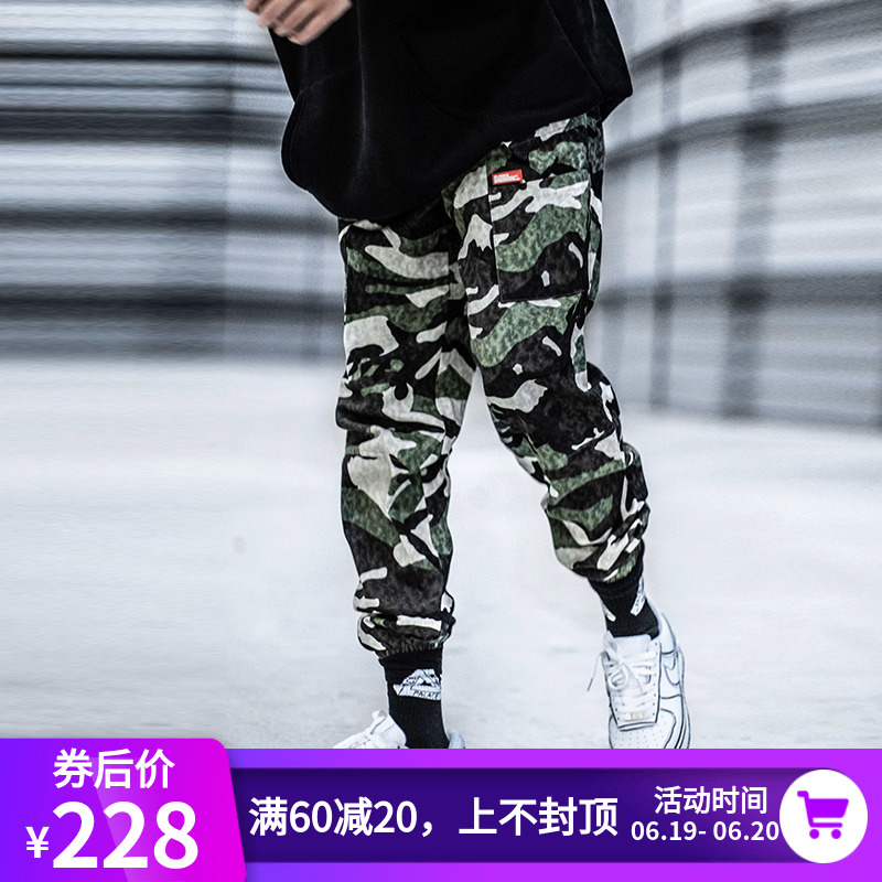 killwinner雪花迷彩工裝束腳褲男女街頭嘻哈滑板收腳長褲潮ins在類目 男裝, 休閒褲中 - 來自Buy2taobao.com提供專業的淘寶代購服務