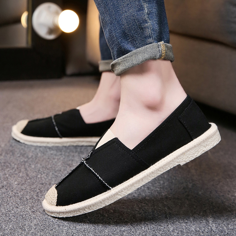 2018 summer new pattern Young A pedal young people who neither work nor go to school handsome canvas shoe Metrosexual Old Beijing summer Cloth shoesin the Men's Shoes, Canvas shoes category - from Buy2taobao.com to provide professional Taobao agent buy service