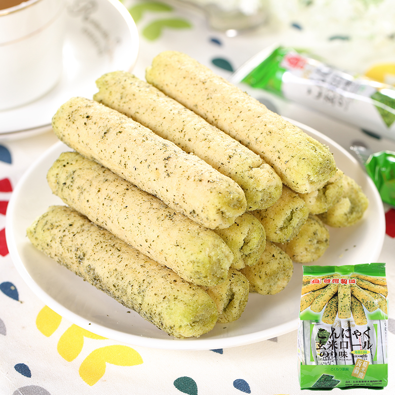 Taiwan Imported snacks North Field Konjac Brown rice roll Seaweed flavor 160g Coarse grains snacks snack 1575in the Snacks/Nuts/Specialty , Biscuit/Popped , Expanded Food category - from Buy2taobao.com to provide professional Taobao agent buy service