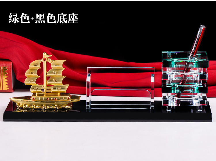 水晶笔筒三件套定制创意毕业季小礼品同学聚会纪念品商务办公实用在类目 家居饰品, 创意饰品, 创意礼品中 - 来自Buy2taobao.com提供专业的淘宝代购服务