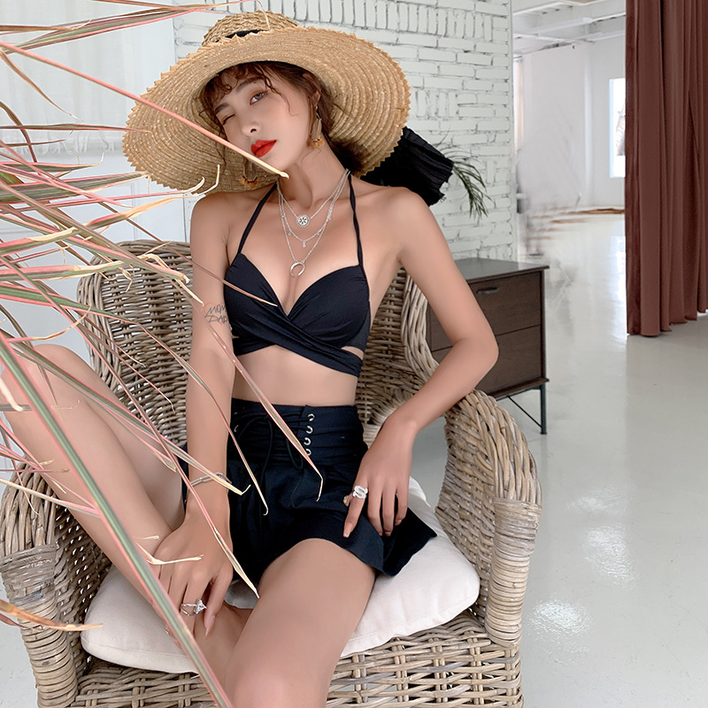 hot spring Swimsuit Show thin conservative ins Wind Korea 2019 new pattern Small chest Gather sexy Swimming suitin the Sports/Yoga/Fitness/Fans supplies , Swim , Split swimsuit category - from Buy2taobao.com to provide professional Taobao agent buy service