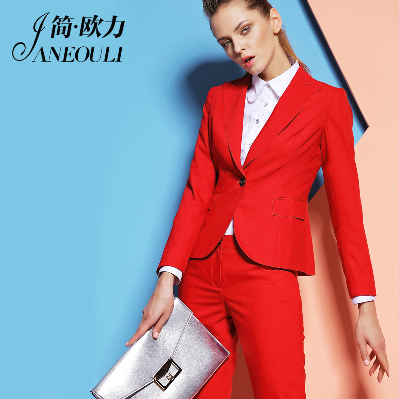 小脚裤本命年红色西装套装女秋装2018新款女神范OL时尚两件套气质|msdalam kategori Butik wanita / wanita, menetapkan/pakaian seragam pelajar/seragam kerja, seluar kerjaya guaman - dari Buy2taobao.com untuk memberikan perkhidmatan ejen Taobao profesional membeli