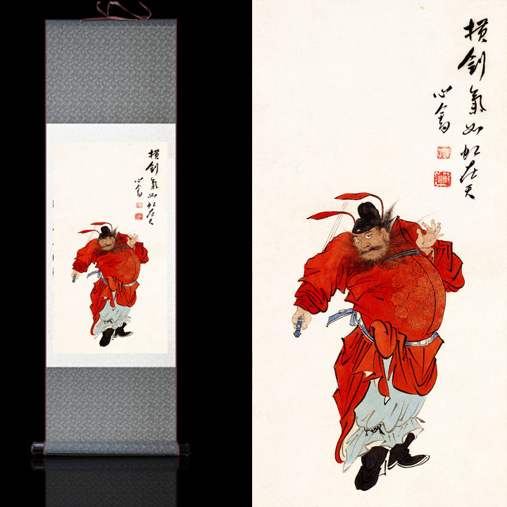 Zhong Kui decorate Hanging picture character Crafts decorate Reel mural Fengshui Famous person hotel classical Hanging picture Flowerin the Home accessories , Decorative painting , Traditional Chinese painting category - from Buy2taobao.com to provide professional Taobao agent buy service