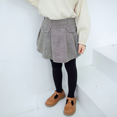 儿童半身裙植木2018秋季新款女童宝宝百褶裙中大童甜美韩版高腰短