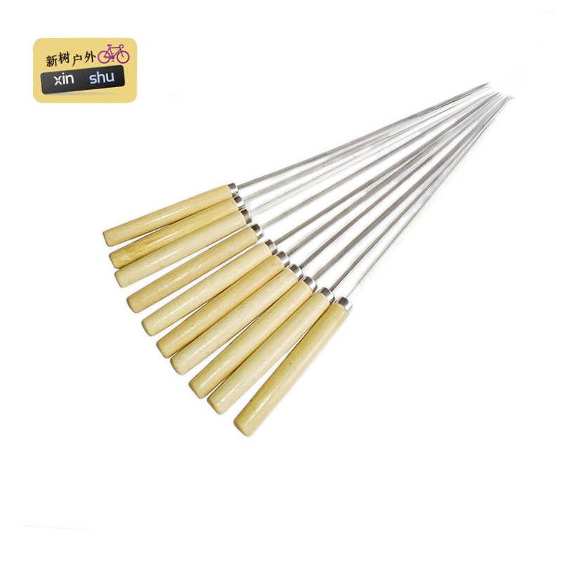 Stainless steel Wooden handle barbecue Signet Kebab barbecue tool Skewers Supplies Iron prod parts BBQ needlein the Outdoor/Mountaineer/Camping/Travel Goods , Stoves/Tableware/Picnic barbecue supplies , BBQ Accessories , BBQ needle category - from Buy2taobao.com to provide professional Taobao agent buy service