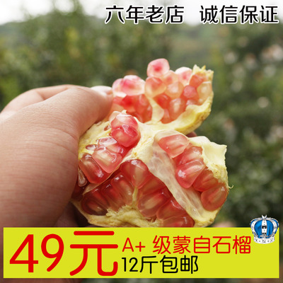 新鲜水果 特级云南红河蒙自甜石榴非突尼斯无籽软籽孕妇放心 包邮