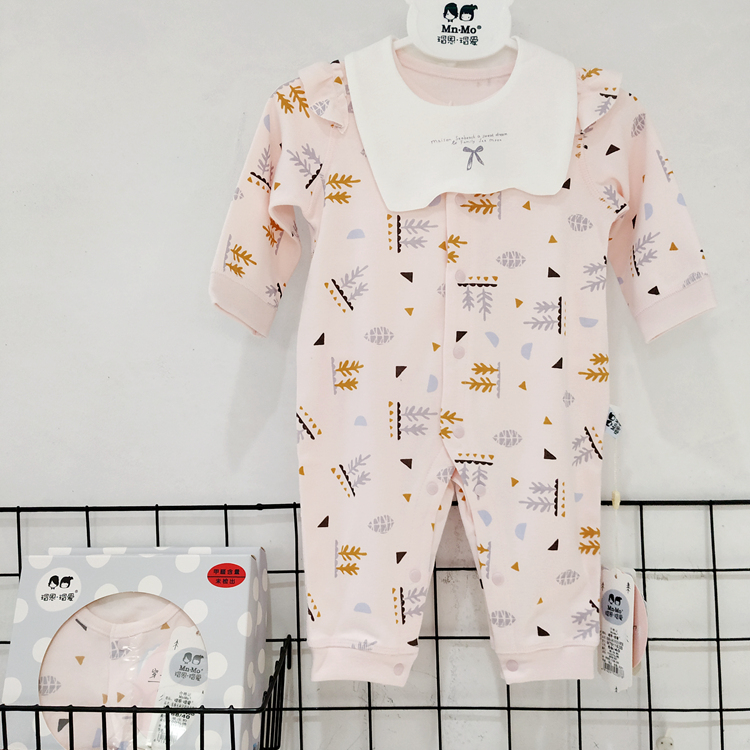 瑁恩瑁爱2019春季婴儿长袖哈衣MnMo单层纯棉外出爬服女宝宝连体衣在类目 童装/婴儿装/亲子装, 连身衣/爬服/哈衣中 - 来自Buy2taobao.com提供专业的淘宝代购服务