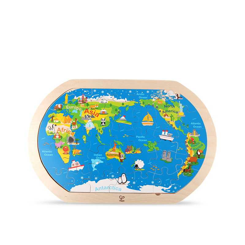 Hape Jigsaw puzzle world Map 3-6 children wooden baby Puzzle three-dimensional woodiness Early education cognition Toysin the Toy/Childs/Puzzle/Building block/Model , Beads/Jigsaw/Pair/Disassembly/Beat Toy , Jigsaw/Puzzle category - from Buy2taobao.com to provide professional Taobao agent buy service