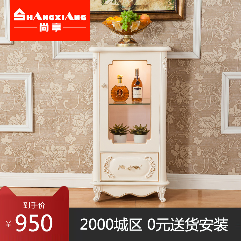 Continental Wine Glass door Simplicity Living Room Furniture television Side cabinet Partition cabinet Ivory Paint Restaurant Lockersin the Residential furniture , Cabinet , Wine category - from Buy2taobao.com to provide professional Taobao agent buy service