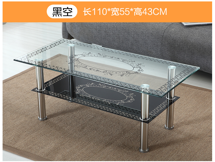 Office 1 m tea table leisure time fashion a living room Small farmers double-deck The reception tea set 110cm Toughened glass Small tea tablein the Residential furniture , Categories , Tea table category - from Buy2taobao.com to provide professional Taobao agent buy service