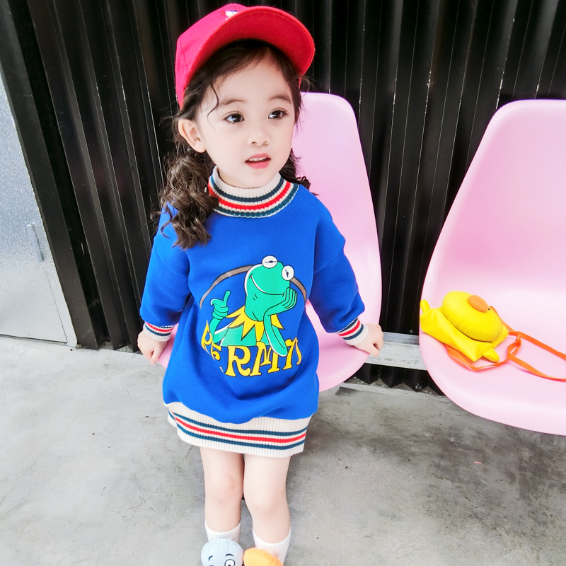 小童装女童卫衣秋冬装2019新款上衣儿童洋气女宝宝中长款外套潮衣|ruв категории Детская одежда, свитер/свитер - от Buy2taobao.com для оказания профессиональной услуги покупки агента Taobao